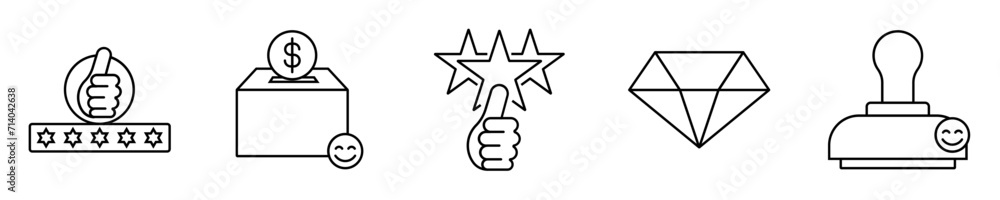 Simple Set of Testimonials Related Vector Line Icons Simple Set of Testimonials Related Vector Line Icons