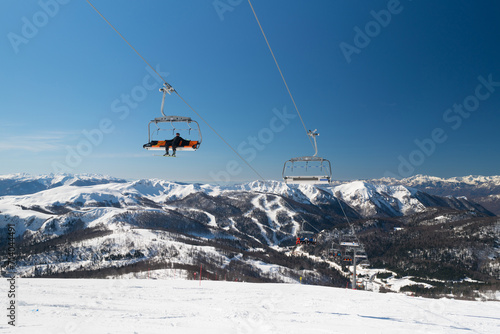 Ski resort in Montenegro called Kolasin 1600, daytime