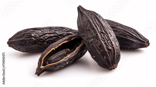 Wallpaper Mural Tonka bean close-up on a white background. Fruit of the Dipteryx odorata tree.  Torontodigital.ca