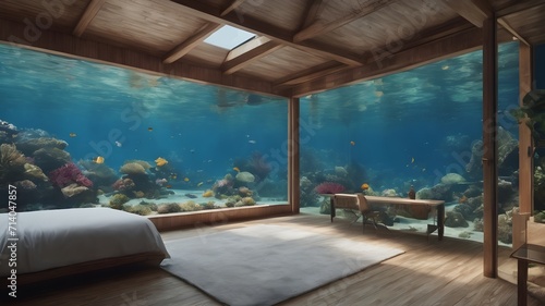 Home in Underwater Background Very cool © DEWI