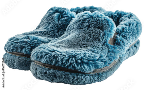 Warmth in Fleece Lined Slippers on Transparent Background