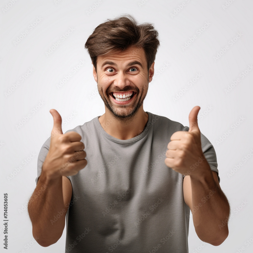 Man Giving Thumbs Up Man Giving Thumbs Up