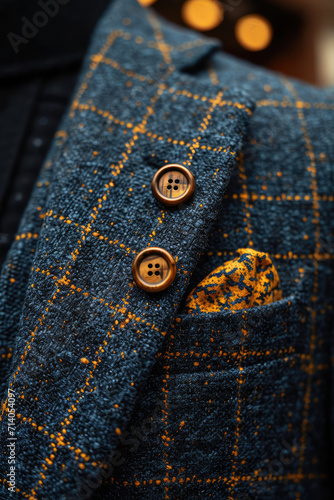 Elegant Tweed Jacket Detail