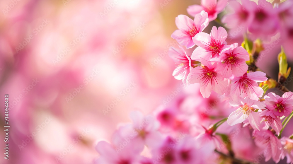 Spring background. Kawazu Cherry Blossoms Swirly Blur In Spring Season. Copy paste area for texture Spring background. Kawazu Cherry Blossoms Swirly Blur In Spring Season. Copy paste area for texture