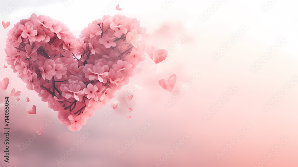 Valentine's Day, love and romance background, background with heart shapes Valentine's Day, love and romance background, background with heart shapes