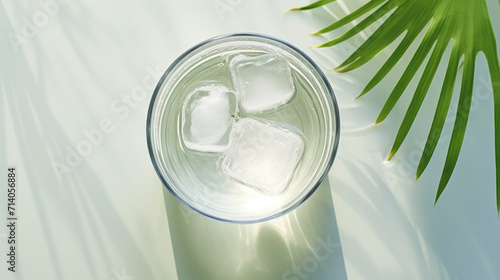 A glass of refreshing and hydrating coconut water, a popular drink for suhoor during Ramadan