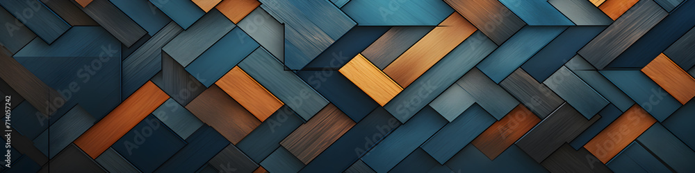 Obraz premium Розкрита геометрія: композиція та ілюстрація в художній гармонії, створені ШІ