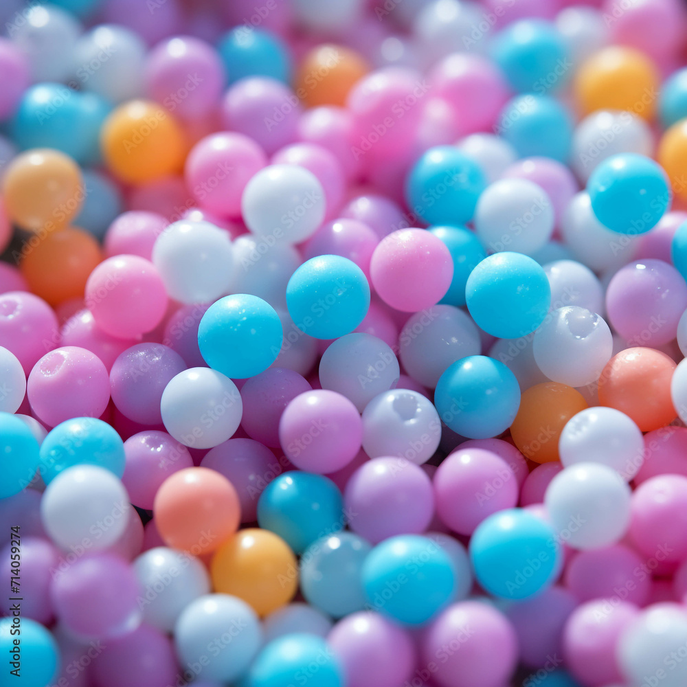 There were piles of colorful beads.