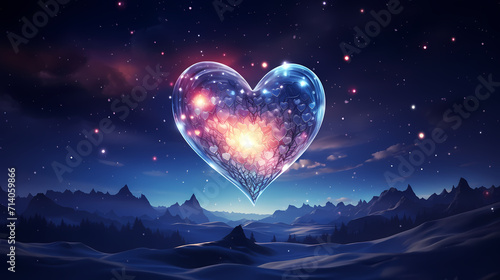 Valentine's Day background with hearts, love and romance background