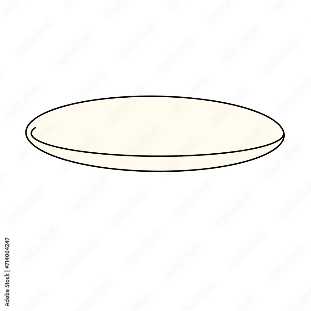 empty plate isolated on white background empty plate isolated on white background
