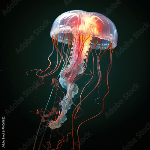 Jellyfish in the ocean. 33