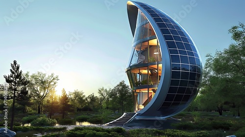 Solar Spire Futuristic Home