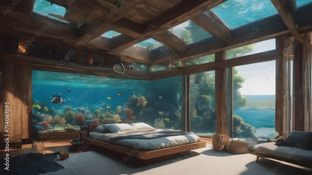 Home in Ocean Background Very cool Home in Ocean Background Very cool