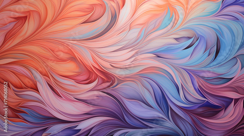 Abstract background with colorful polyester feather pattern