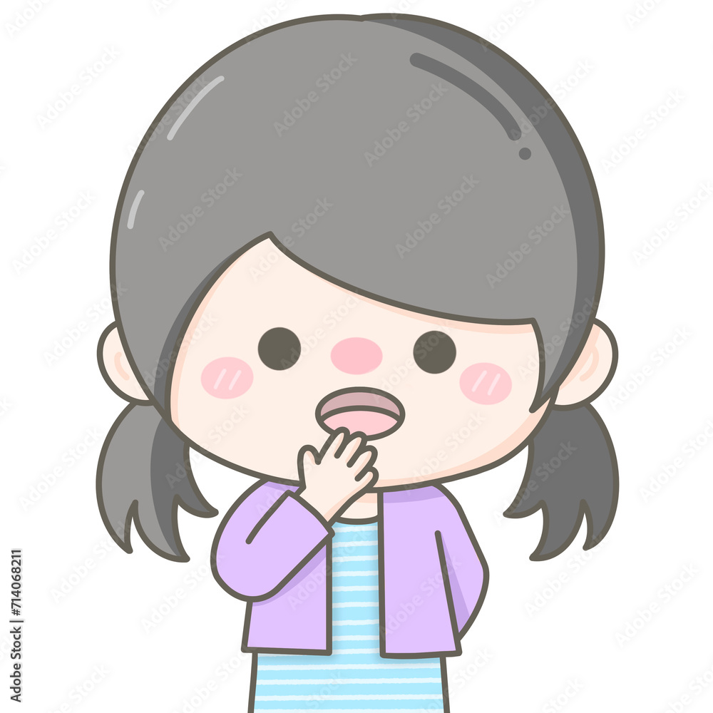 cute little pastel girl hand over the mouth oops cute little pastel girl hand over the mouth oops