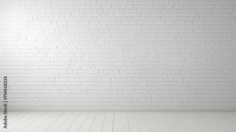 White modern brick wall interior decor, blank white Gallery wall mockup interior home room White modern brick wall interior decor, blank white Gallery wall mockup interior home room