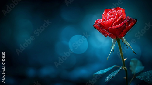 single red rose