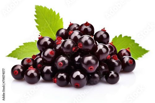 Acai currant berry isolated white background