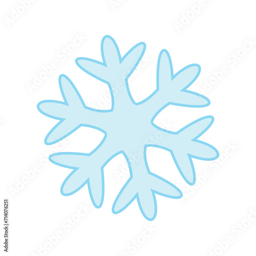 Snowflake winter vector emoji snow