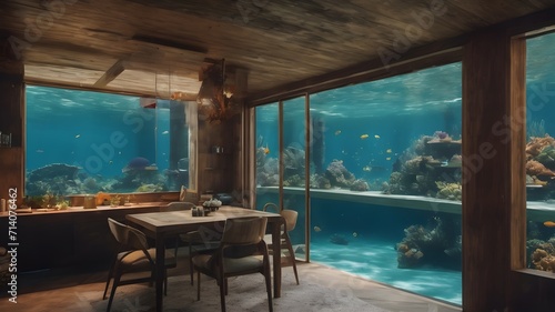 Home in Ocean Background Very cool