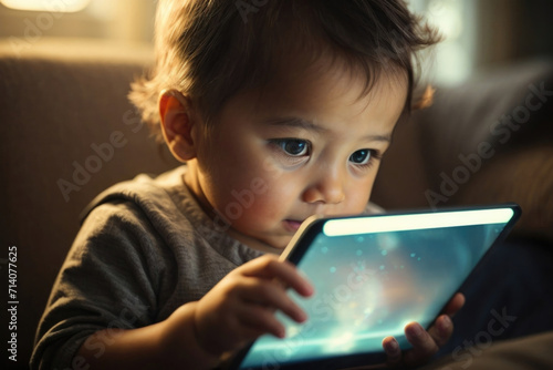 Alpha generation baby using a tablet