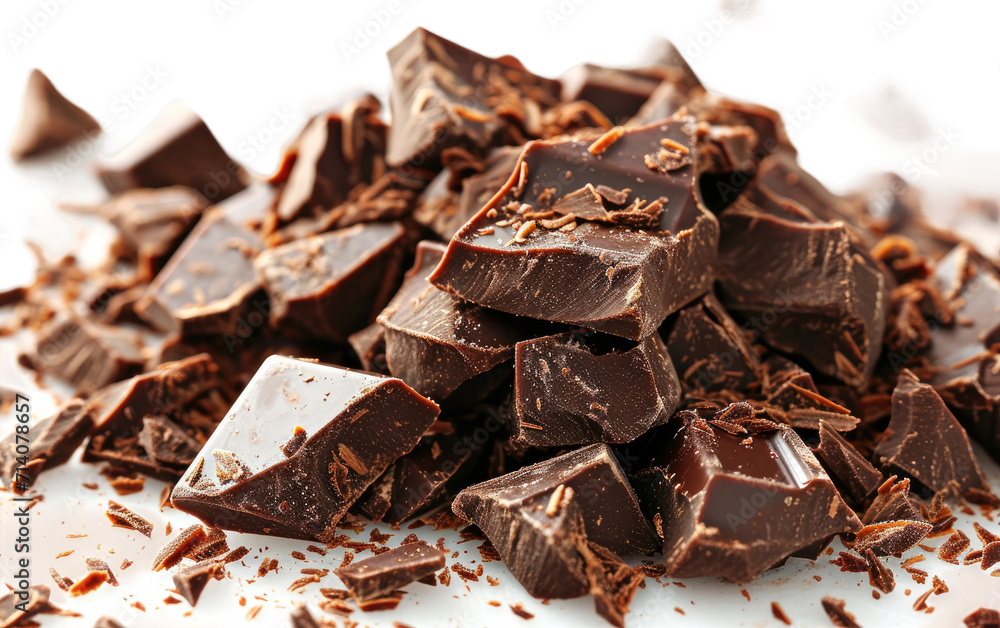 Rich Dark Chocolate on Transparent Background Rich Dark Chocolate on Transparent Background