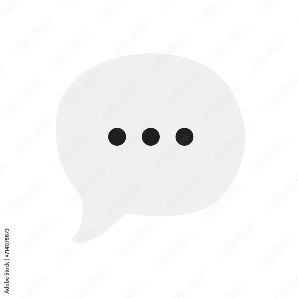 Speech bubble Balloon vector emoji Speech bubble Balloon vector emoji