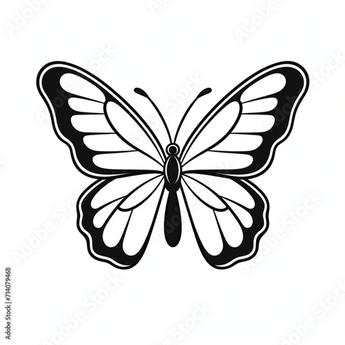 butterfly on white background