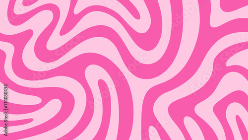 pink background with wave seamless pattern photo