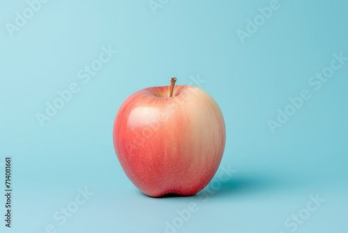 Apple, pastel color isolated background