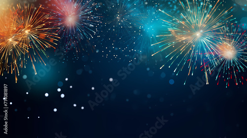 Fireworks background for celebration, holiday celebration concept