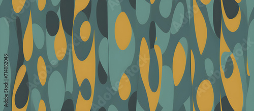 vintage circles background mid century bubbles seamless pattern tile banner