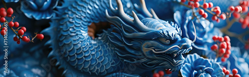 Fényképezés Chinese New Year 2024, the year of the Dragon, dragon zodiac sign, banner, poste