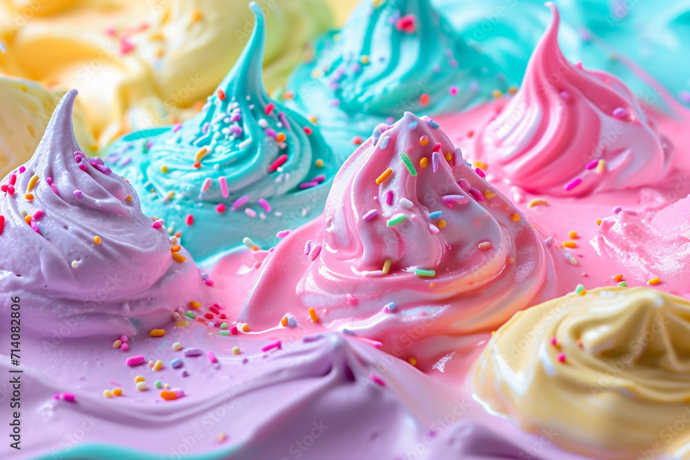colorful ice creams macro shots colorful ice creams macro shots