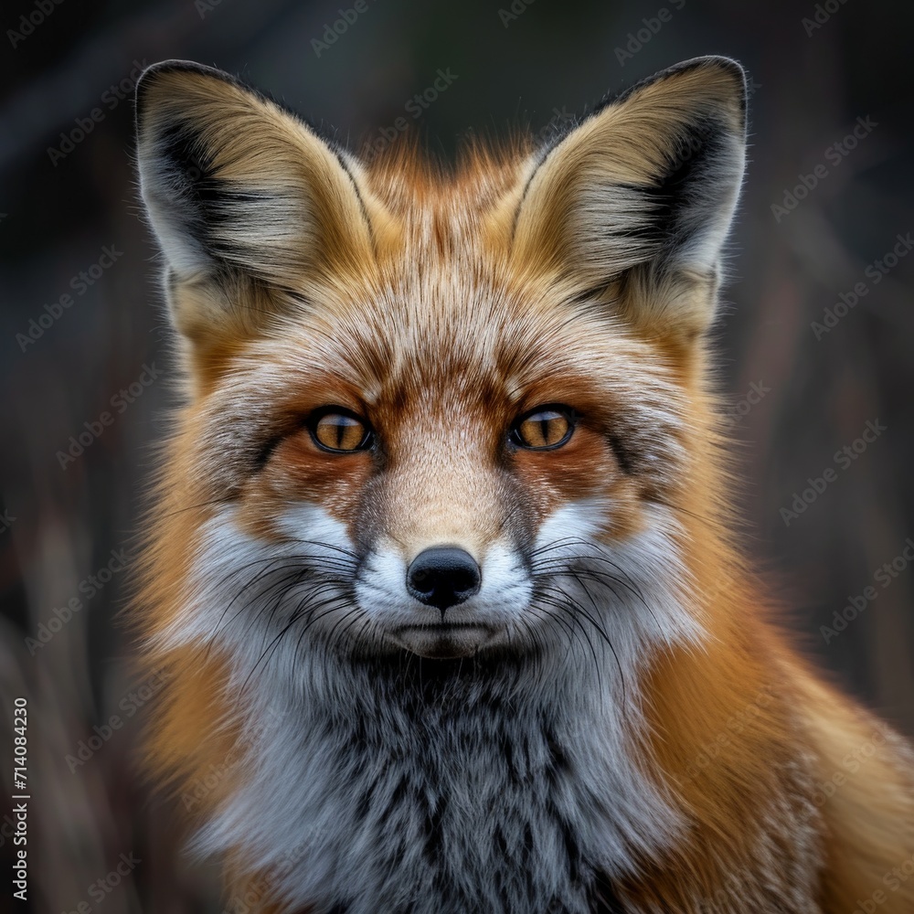 Close Up of Red Fox Looking at Camera Close Up of Red Fox Looking at Camera