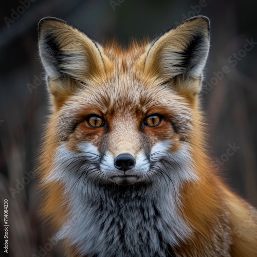 Close Up of Red Fox Looking at Camera © BrandwayArt