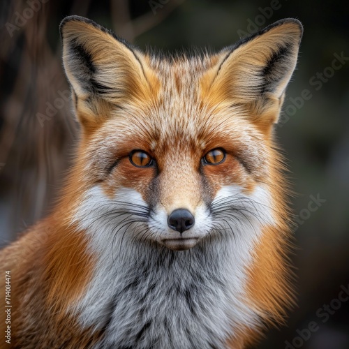 Close Up of a Red Foxs Face