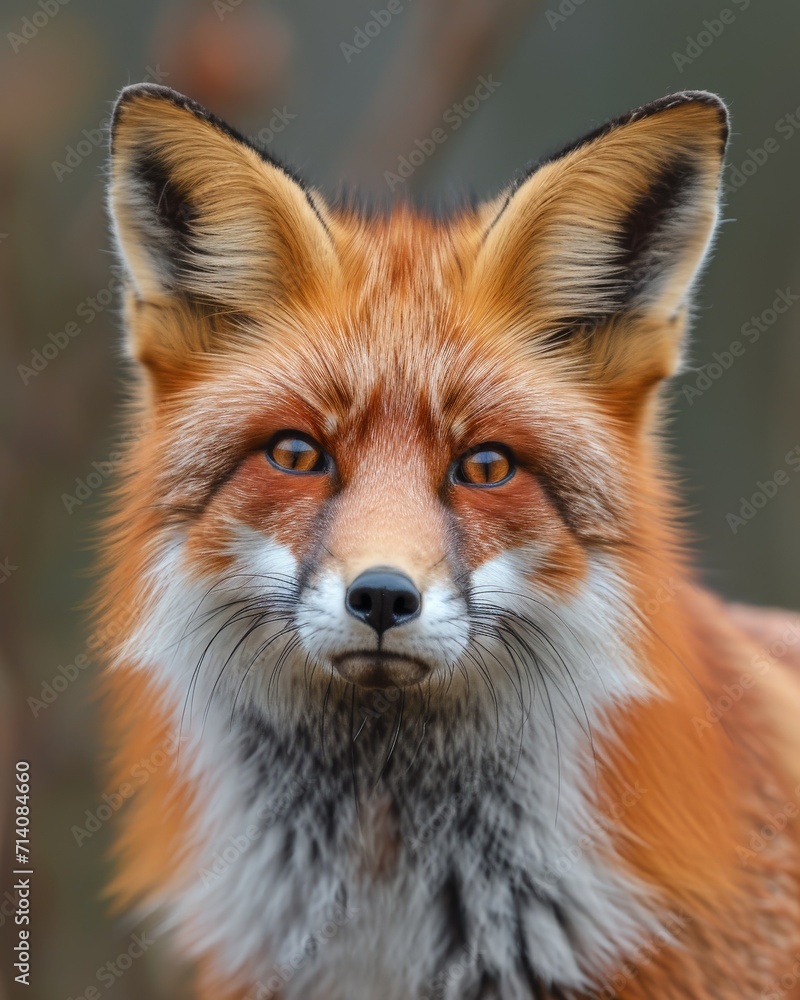 Close-Up of Red Fox Staring at Camera Close-Up of Red Fox Staring at Camera