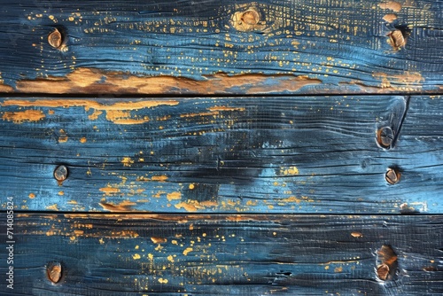 Close-Up of Peeling Paint on Wooden Surface