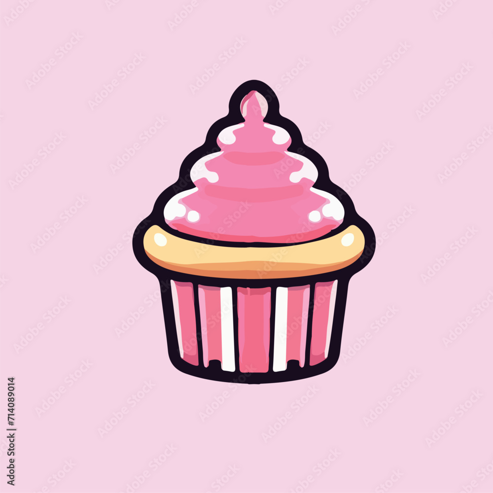 Cute pink cupcake Cute pink cupcake