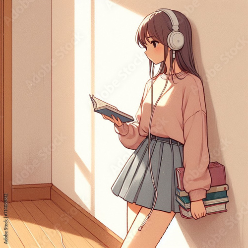 girl with a book