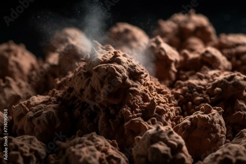 fluffy cocoa formations. Generative AI