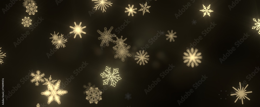 The winter background, falling snowflakes The winter background, falling snowflakes