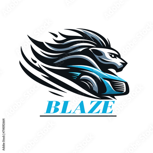 LOIN HEAD CAR LOGO DESIGN