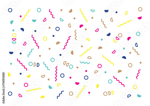 Party pattern confetti vector