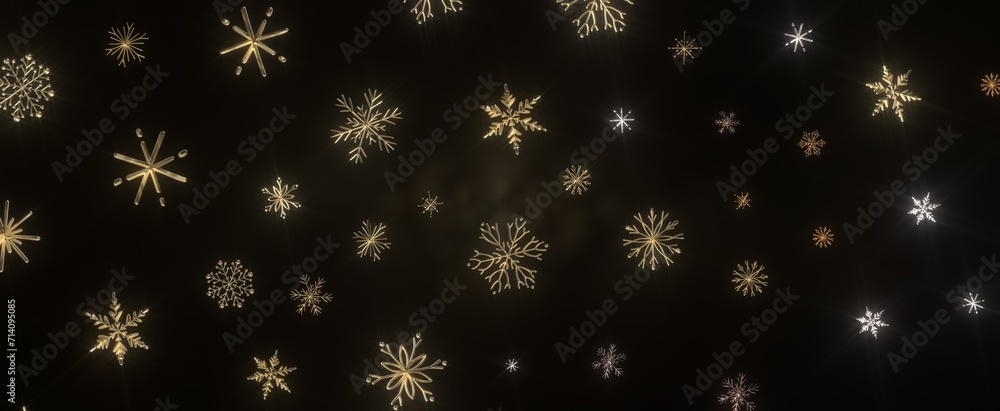 Falling snow at night. Bokeh lights Falling snow at night. Bokeh lights