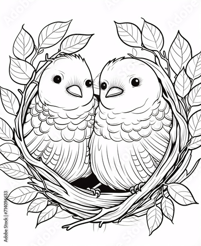 Engaging coloring pages tailored for little kids, featuring charming and simple designs that encourage creativity, fine motor skills, and a joyful introduction to colors. photo