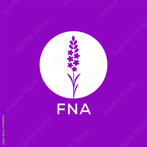 FNA letter logo design on colourful background. FNA creative initials letter logo concept. FNA letter design. 