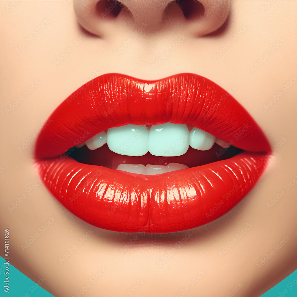 woman's lips macro woman's lips macro