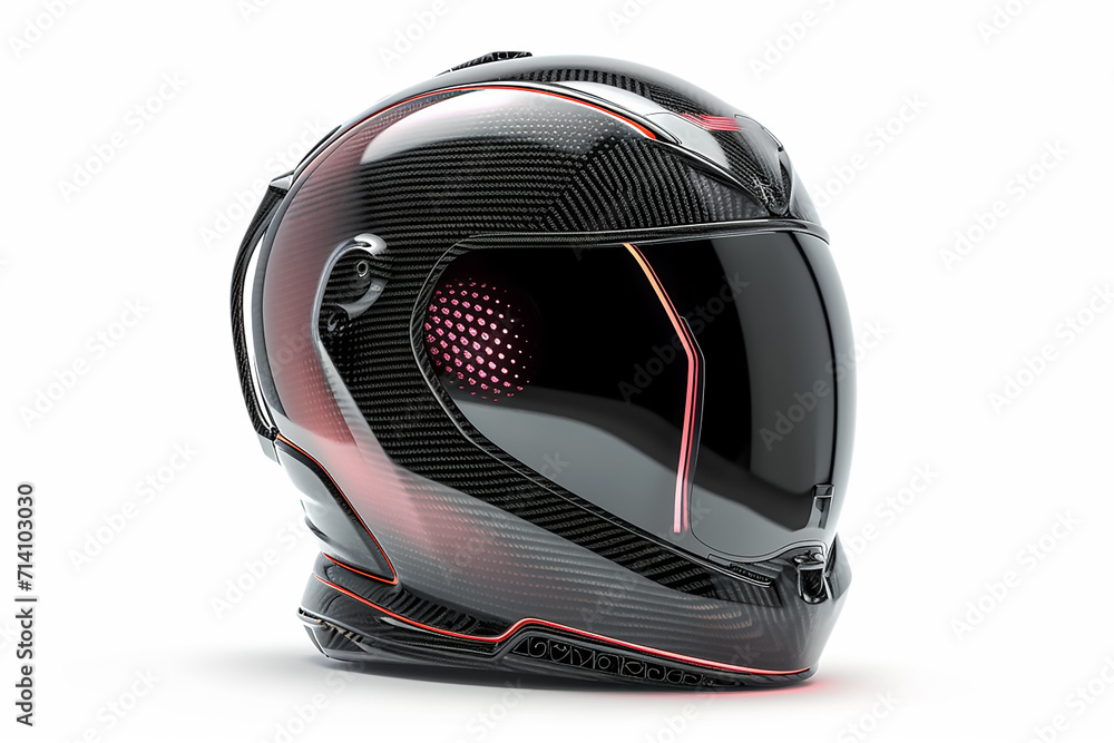 modern motor-bike helmet isolated on a white background modern motor-bike helmet isolated on a white background